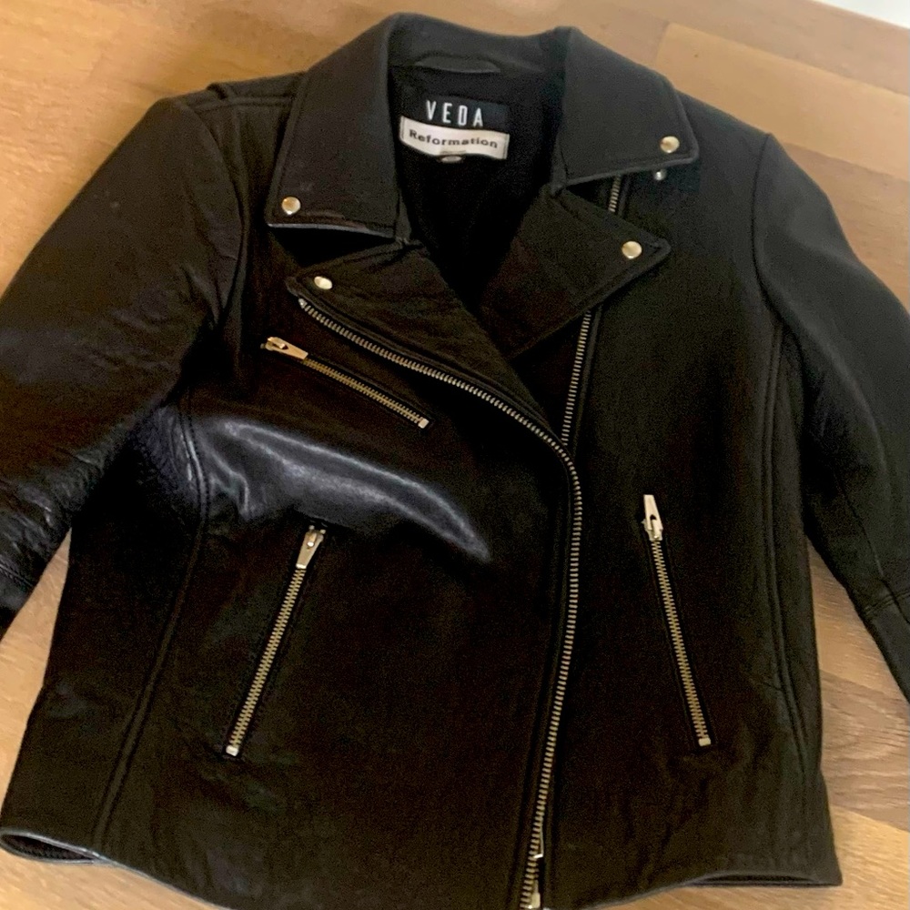 Reformation Veda Leather Jacket
